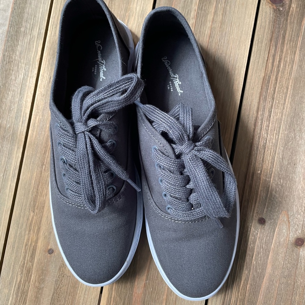 Gray sneakers